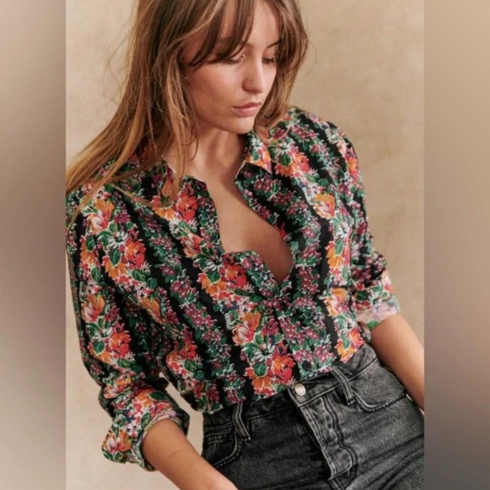 Sezane Pierro Shirt Floral 38/6